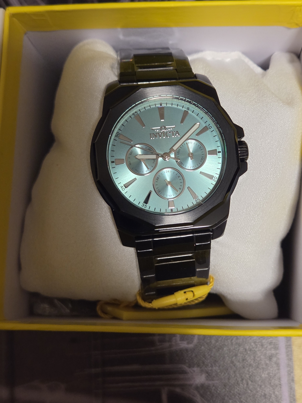 Invicta Men’s Watch - Black and Gold Stainless Bracelet